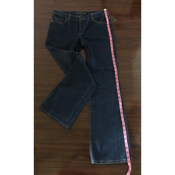 Michael Kors Womens Jeans Dark Wash Size 6 Brown Stitching - Picture 11 of 11